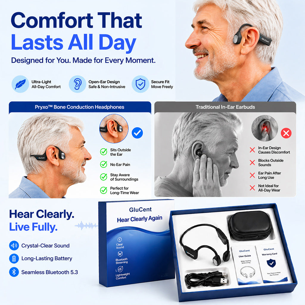 🌎Ends Today: 83% OFF!⏰👂Revitalize your ears again💖 💥 LIMITED TIME OFFER!🔥Advanced Bone Conduction Smart Hearing Headphones